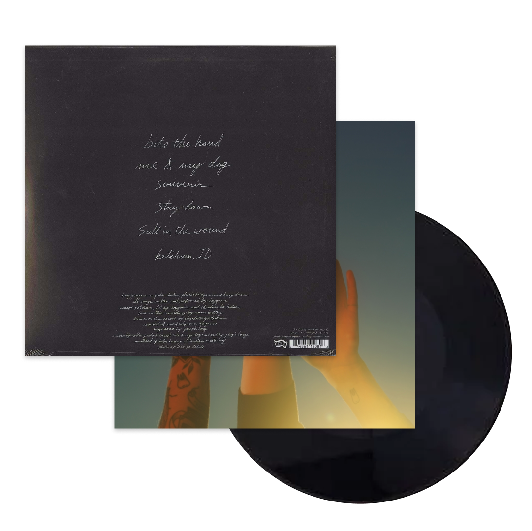 the record boygenius mask guy record store